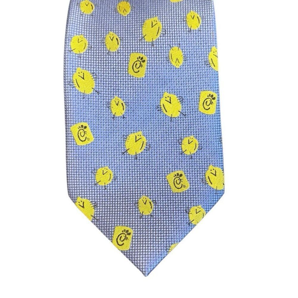Chick-fil-A Novelty Lemonade 100% Silk Tie Retired Collectible